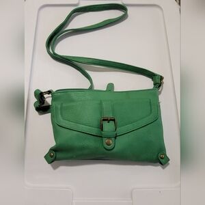American Eagle Outfitters Green Crossbody Bag with Front Buckle